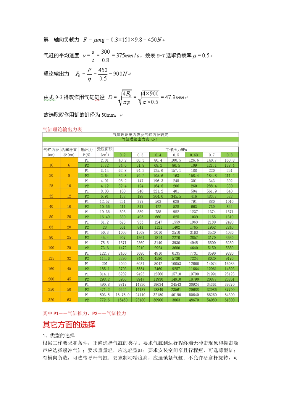 气缸选型与计算_第2页