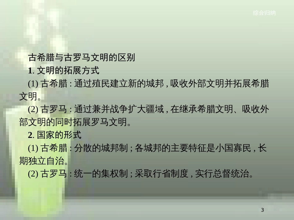 （全国通用版）高中历史 第二单元 古代希腊罗马的政治制度单元整合优质课件 新人教版必修1_第3页