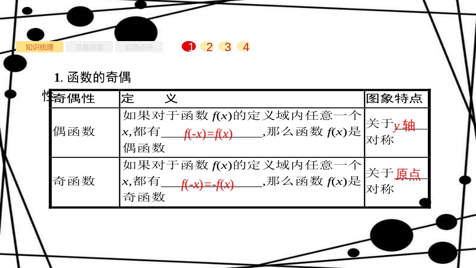 高考数学大一轮复习 第二章 函数 2.3 函数的奇偶性与周期性课件 文 新人教A版_第2页