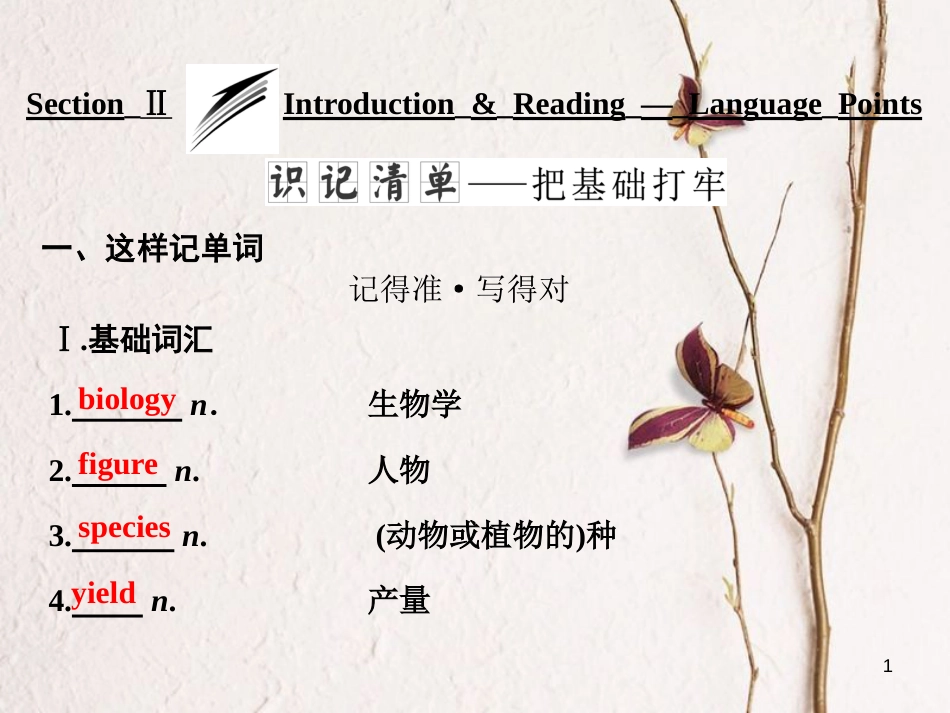 高中英语 Module 4 Great Scientists Section Ⅱ Introduction &amp; Reading-Language Points课件 外研版必修4[共38页][共38页]_第1页