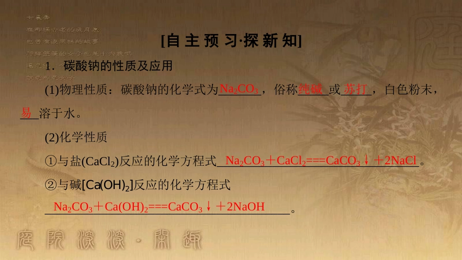 高中化学 专题2 从海水中获得的化学物质 第2单元 钠、镁及其化合物 第2课时 碳酸钠的性质与应用优质课件 苏教版必修1_第3页