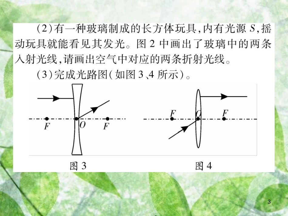 八年级物理上册 专题集训2 光学作图习题优质课件 （新版）教科版_第3页