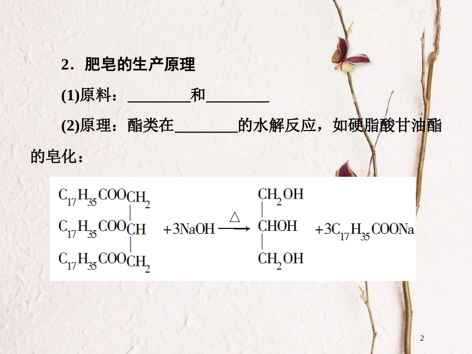 高中化学 第四单元 化学与技术的发展 4.2 表面活性剂 精细化学品课件 新人教版选修2[共39页]_第2页