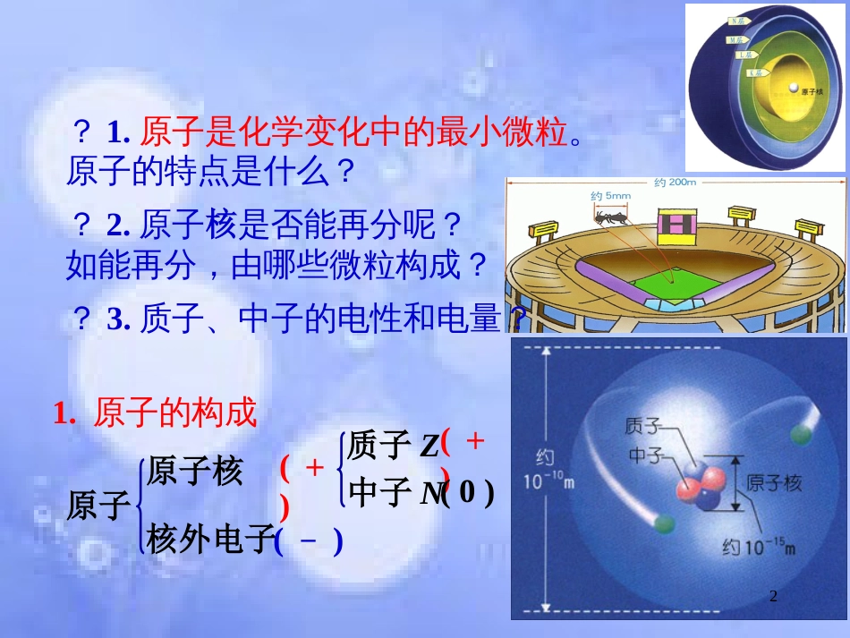 高中化学 专题1 化学家眼中的物质世界 第三单元 人类对原子结构的认识 1.3.2 原子核的组成课件 苏教版必修1_第2页