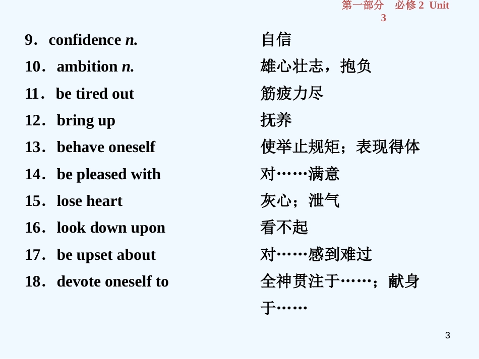 （江苏版）2019届高考英语一轮复习 第一部分 基础考点聚焦 Unit 3 Amazing people优质课件 牛津译林版必修2_第3页