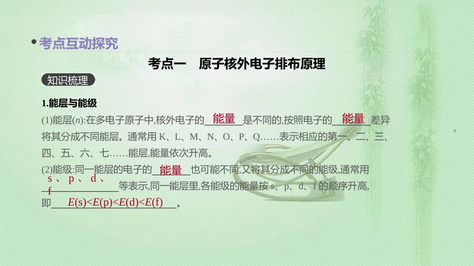 高考化学总复习 第40讲 原子结构与性质优质课件 新人教版_第3页