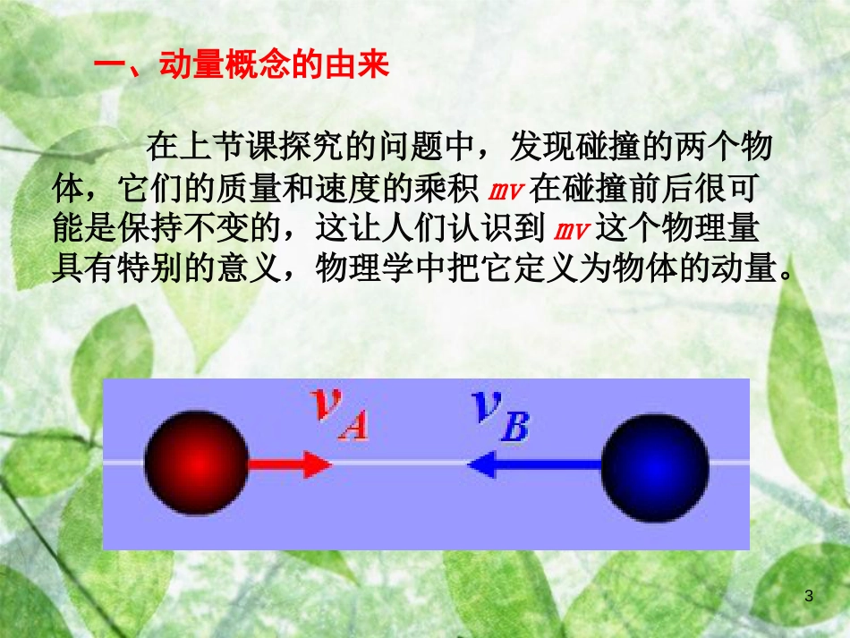 高中物理 第十六章 动量守恒定律 16.2 动量和动量定理优质课件 新人教版选修3-5_第3页