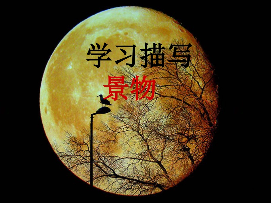 （河南专版）八年级语文上册 第三单元 学习景物描写优质课件 新人教版_第1页