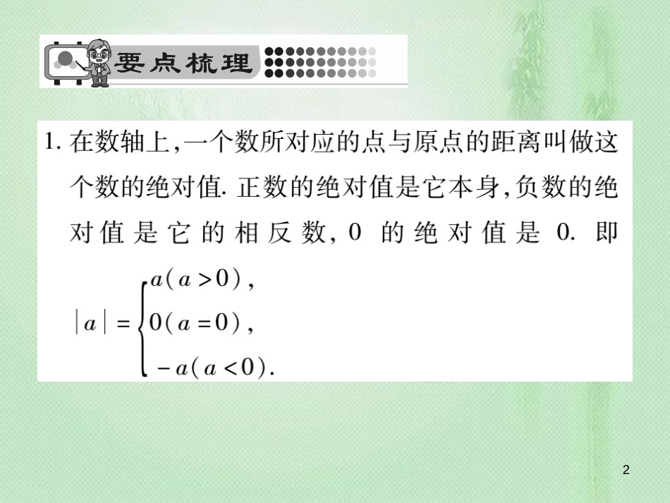 sxwAAA七年级数学上册 第2章 有理数 2.4 绝对值优质课件 （新版）华东师大版_第2页