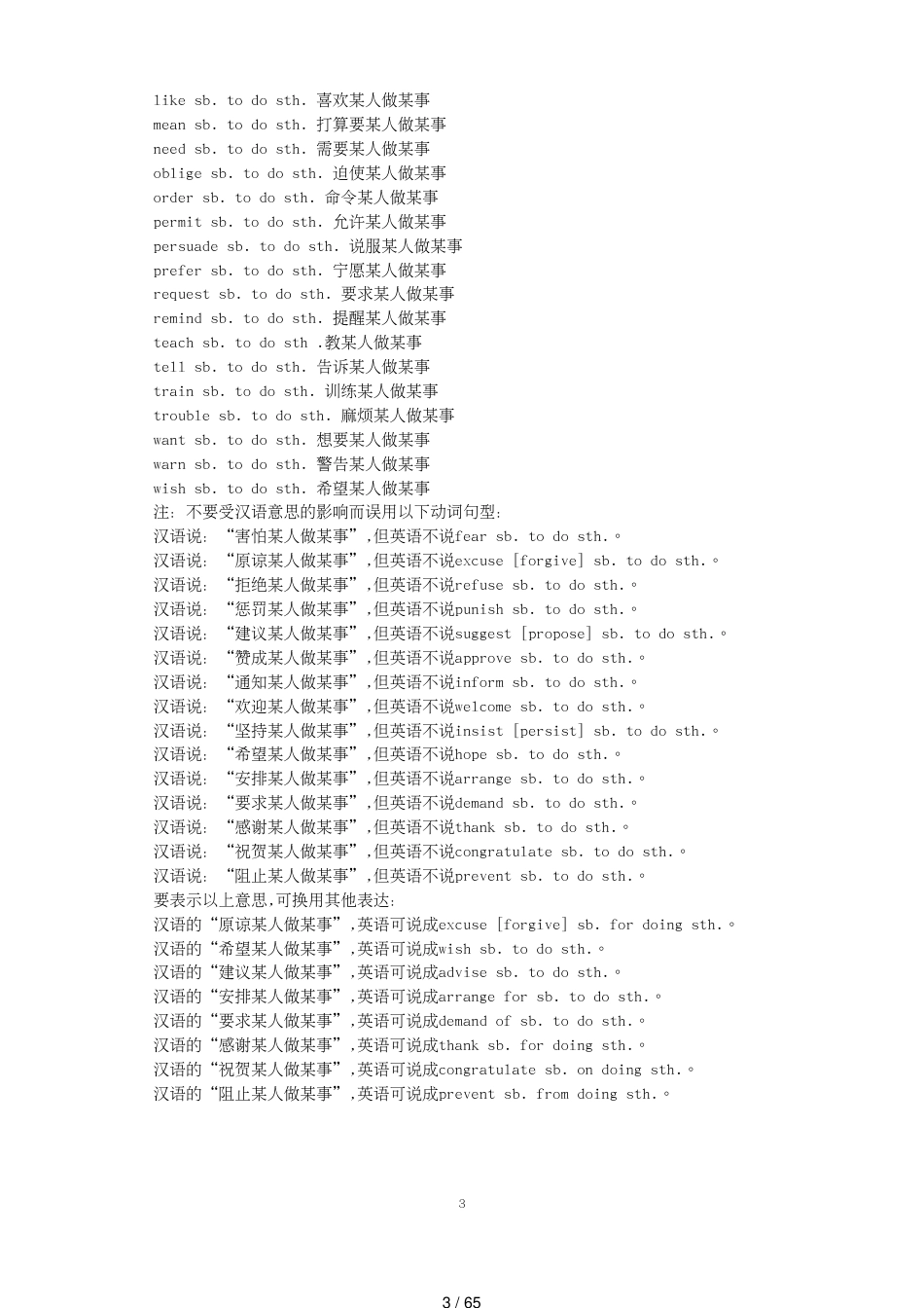 高考英语重点词组固定搭配大全[共65页]_第3页