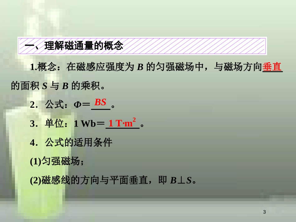 （新课标）高考物理总复习 第十章 电磁感应 第57课时 电磁感应现象和楞次定律（双基落实课）优质课件_第3页