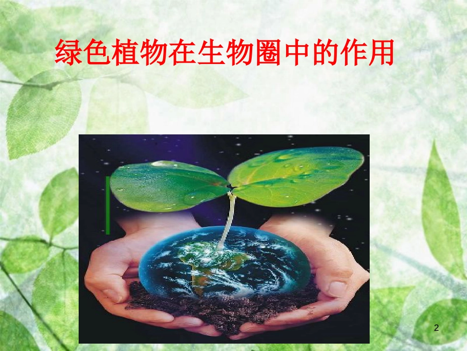 七年级生物上册 2.1.5《绿色植物在生物圈中的作用》优质课件 （新版）济南版_第2页