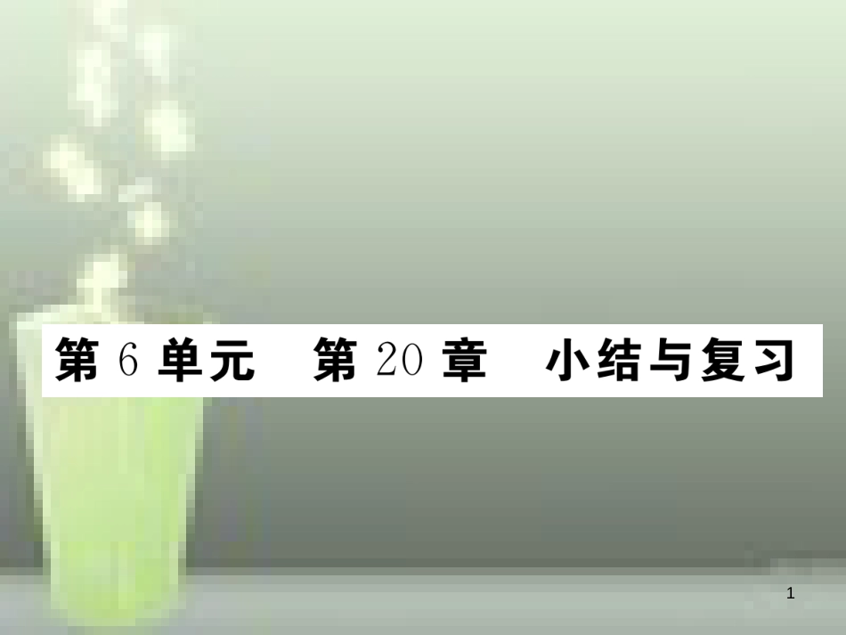 八年级生物上册 第6单元 第20章 生物的遗传和变异小结与复习优质课件 （新版）北师大版_第1页