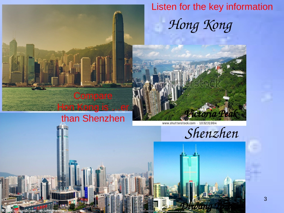 八年级英语上册 Module 2 My home town and my country Unit 1 It's taller than many other buildings课件2 （新版）外研版_第3页