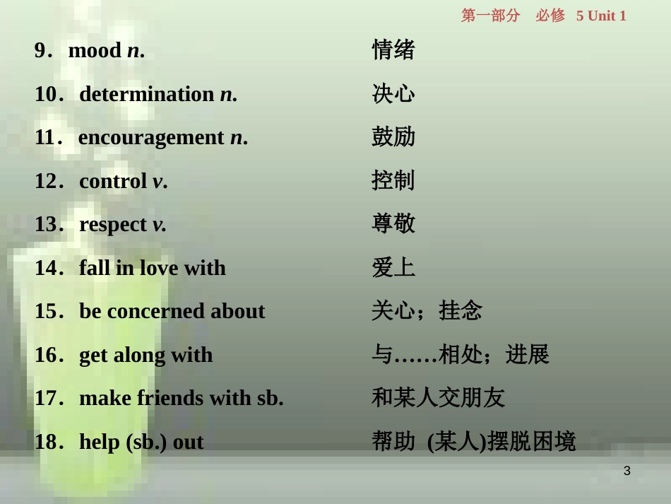 高考英语一轮复习 第一部分 基础考点聚焦 Unit 1 Great scientists优质课件 新人教版必修5_第3页