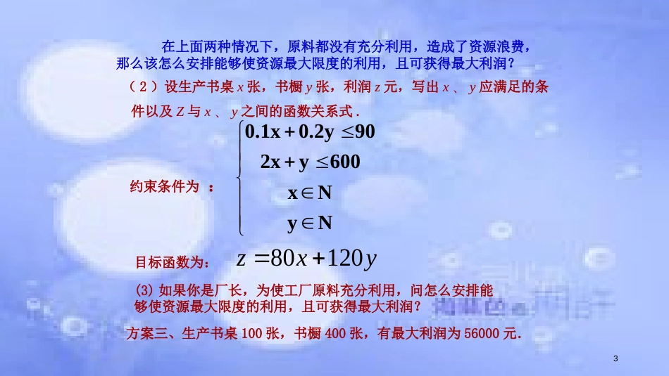 高中数学 第3章 不等式 3.3 二元一次不等式（组）与简单的线性规划问题 3.3.3 简单的线性规划问题（2）课件 苏教版必修5_第3页