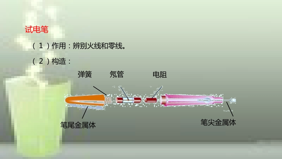 九年级物理全册 重点知识专题突破 家庭电路的组成及测电笔优质课件 新人教版_第3页