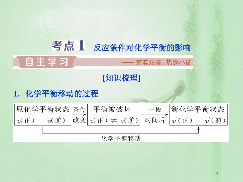 高考化学一轮复习 第7章 化学反应的方向、限度与速率 第2节 化学平衡移动原理及应用优质课件 鲁科版_第3页