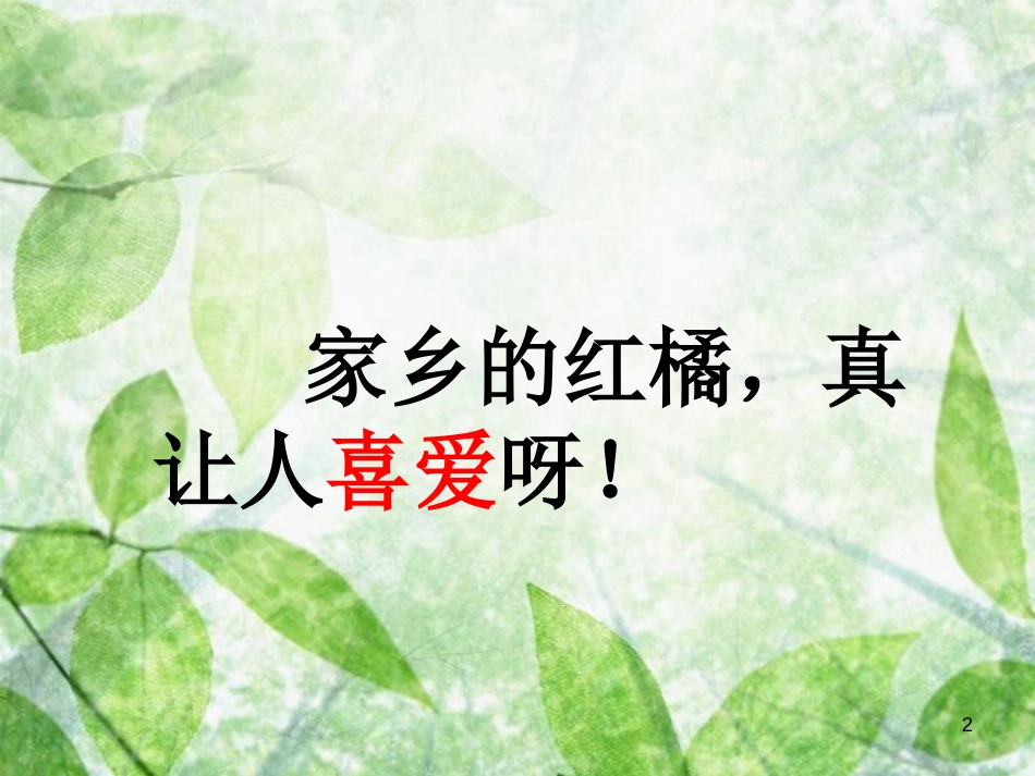 三年级语文上册 第二单元 家乡的红橘课件2 西师大版_第2页