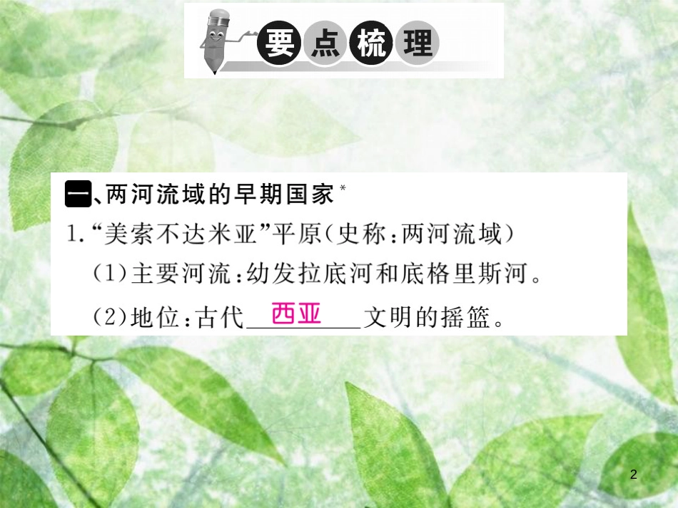 九年级历史上册 第一单元 亚非文明国家 第2课 古巴比伦王国习题优质课件 川教版_第2页