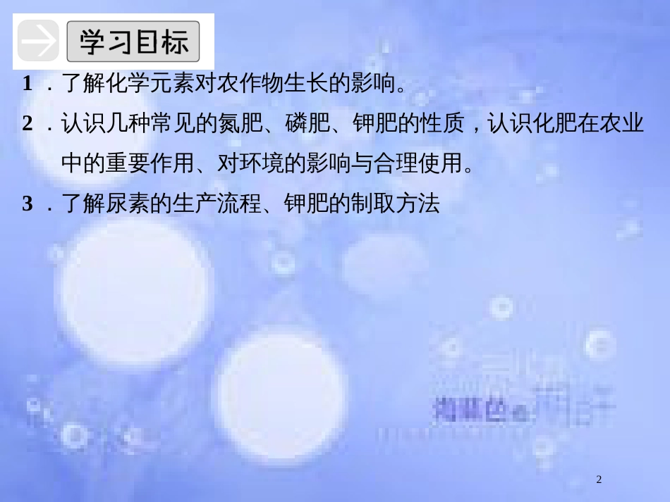 高中化学 专题五 为现代农业技术添翼 5.2 化肥的生产与合理使用课件 苏教版选修2_第2页