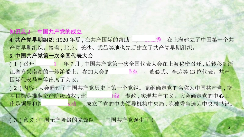 八年级历史上册 第四单元 新时代的曙光 第14课 中国共产党诞生优质课件 新人教版[共17页]_第3页