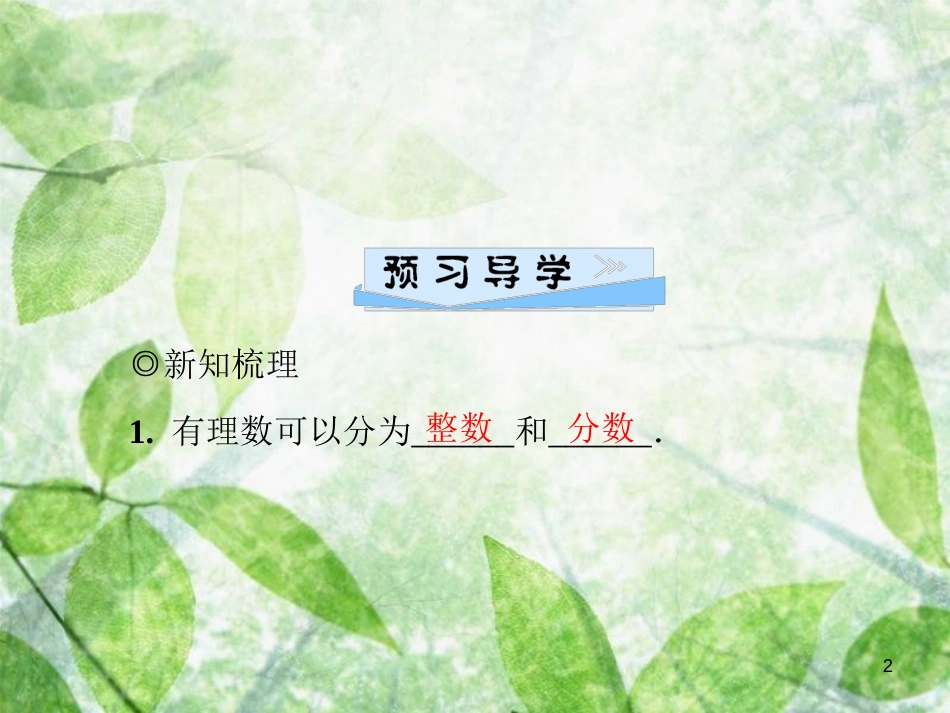 八年级数学上册 第二章 实数 2.1 认识无理数 第1课时 有理数导学优质课件 （新版）北师大版_第2页