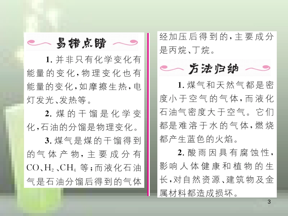 九年级化学上册 第7单元 燃料及其利用 课题2 燃料的合理利用与开发习题优质课件 （新版）新人教版_第3页