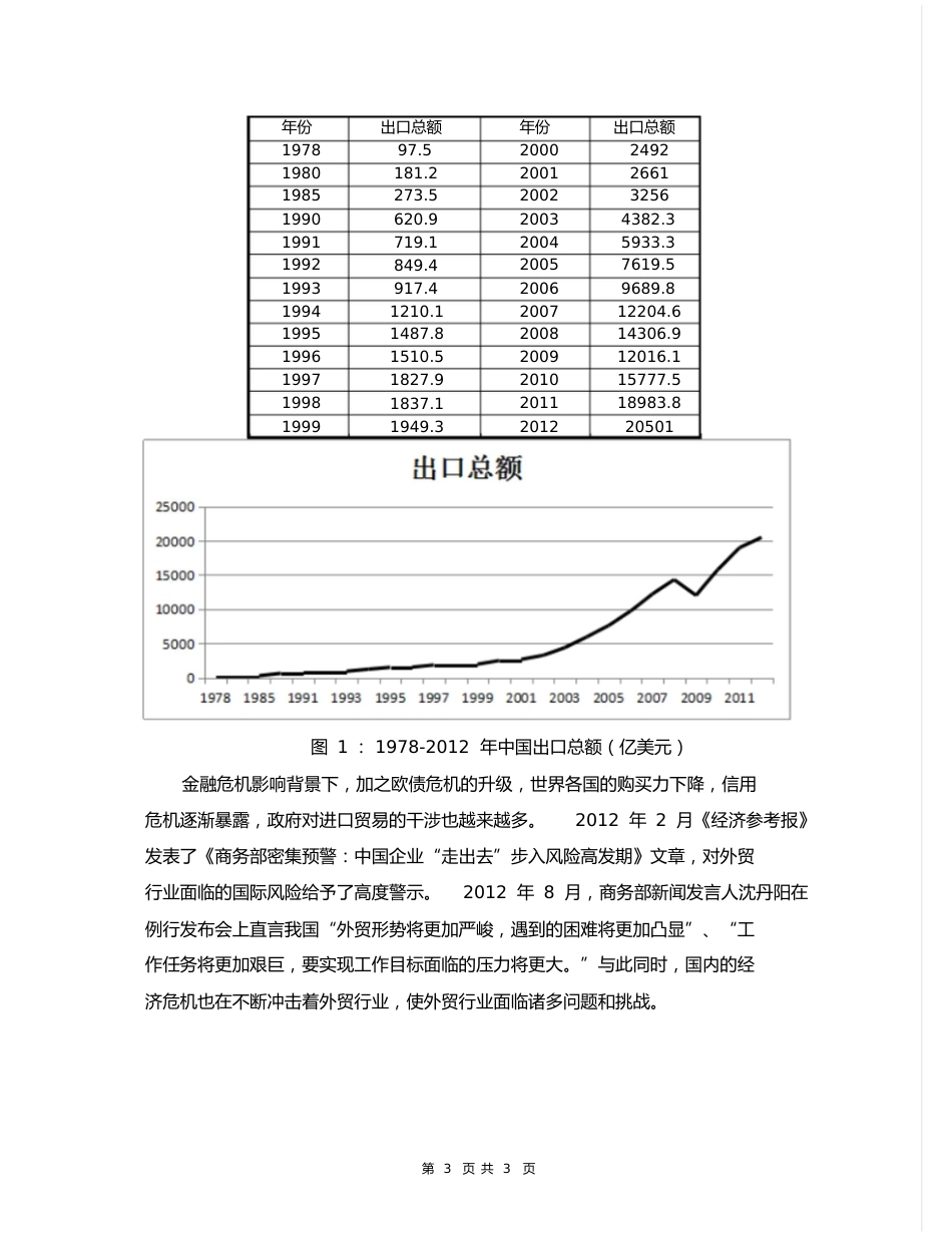 中国外贸行业发展趋势分析报告[共8页]_第3页