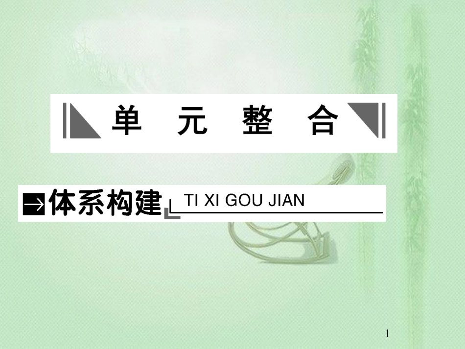 高考历史总复习 第九单元 中国特色社会主义建设的道路单元整合优质课件_第1页