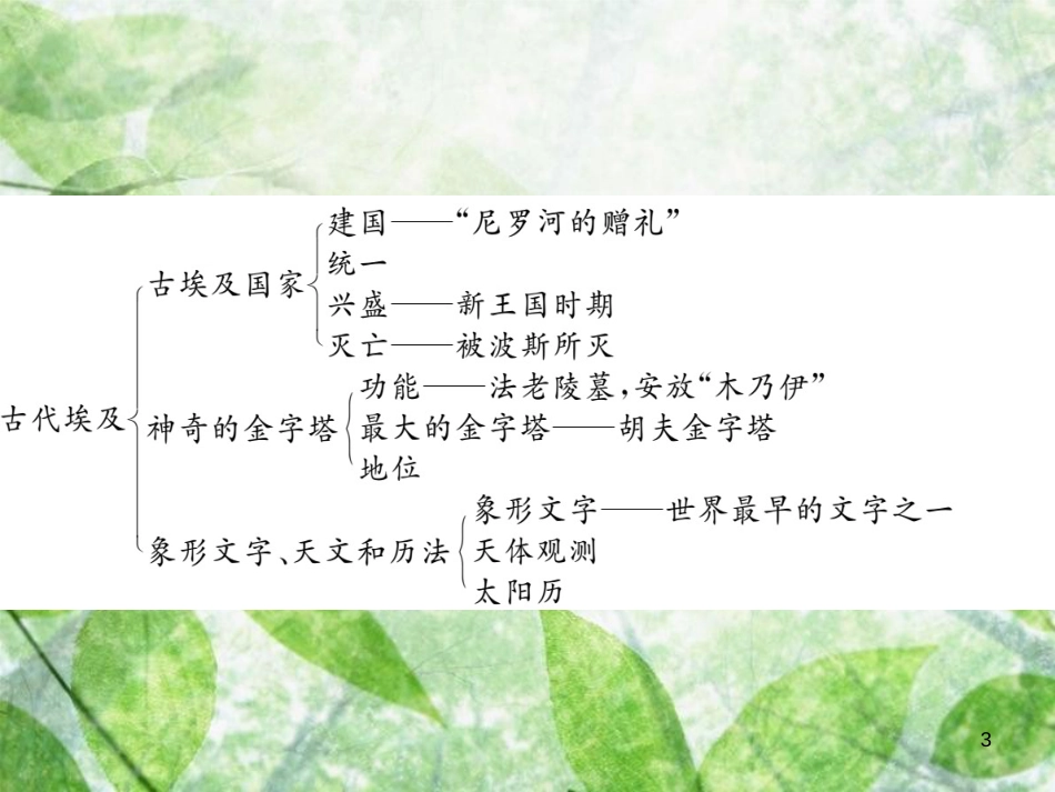 九年级历史上册 第一单元 亚非文明国家年代尺&#8226;单元要点习题优质课件 川教版_第3页