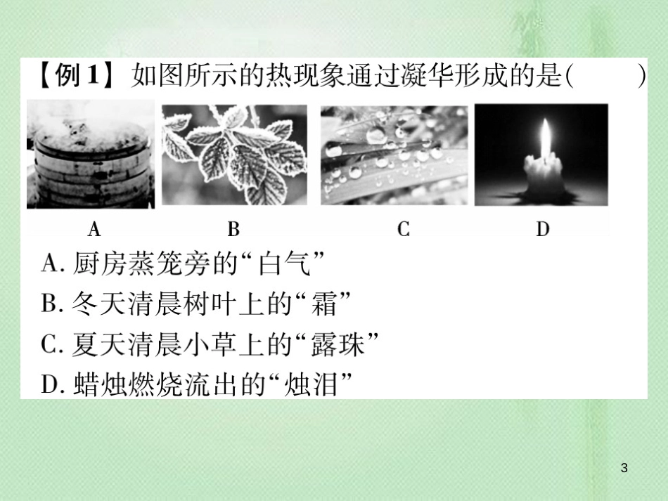 九年级物理全册 第十二章 第四节 升华与凝华习题优质课件 （新版）沪科版_第3页