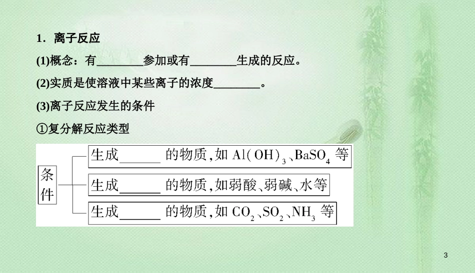 高考化学总复习 02 化学物质及其变化（4）离子反应、离子方程式（2）优质课件 新人教版_第3页