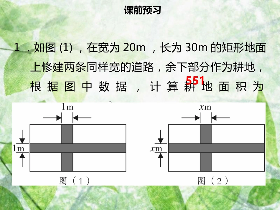 九年级数学上册 第二十一章 一元二次方程 21.3 实际问题与一元二次方程（二）导学优质课件 （新版）新人教版_第3页