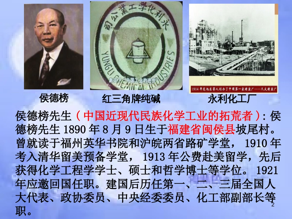 高中化学 专题2 从海水中获得的化学物质 第二单元 钠、镁及其化合物 2.2.2 碳酸钠的性质与应用课件2 苏教版必修1_第2页