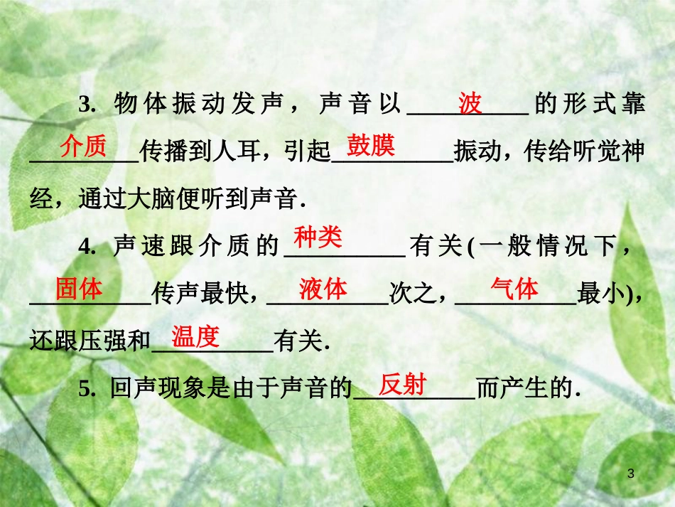 八年级物理全册 第三章 第一节 科学探究：声音的产生与传播优质课件 （新版）沪科版_第3页