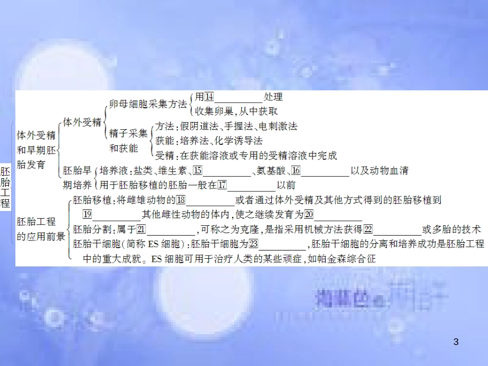 高三生物一轮复习 专题三 胚胎工程课件 新人教版选修3_第3页