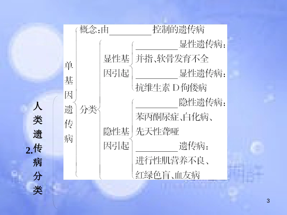 高考生物一轮复习 第四单元 基因的表达 第3讲 人类遗传病课件 新人教版必修2_第3页