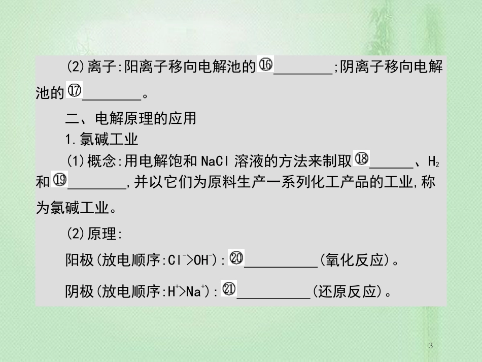 高考化学一轮复习 专题 化学反应与能量变化 第3讲 电解池 金属的电化学腐蚀与防护优质课件_第3页