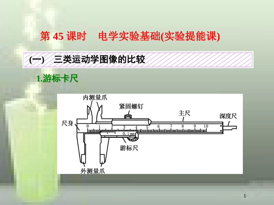 （新课标）高考物理总复习 第八章 恒定电流 第45课时 电学实验基础（实验提能课）优质课件_第1页