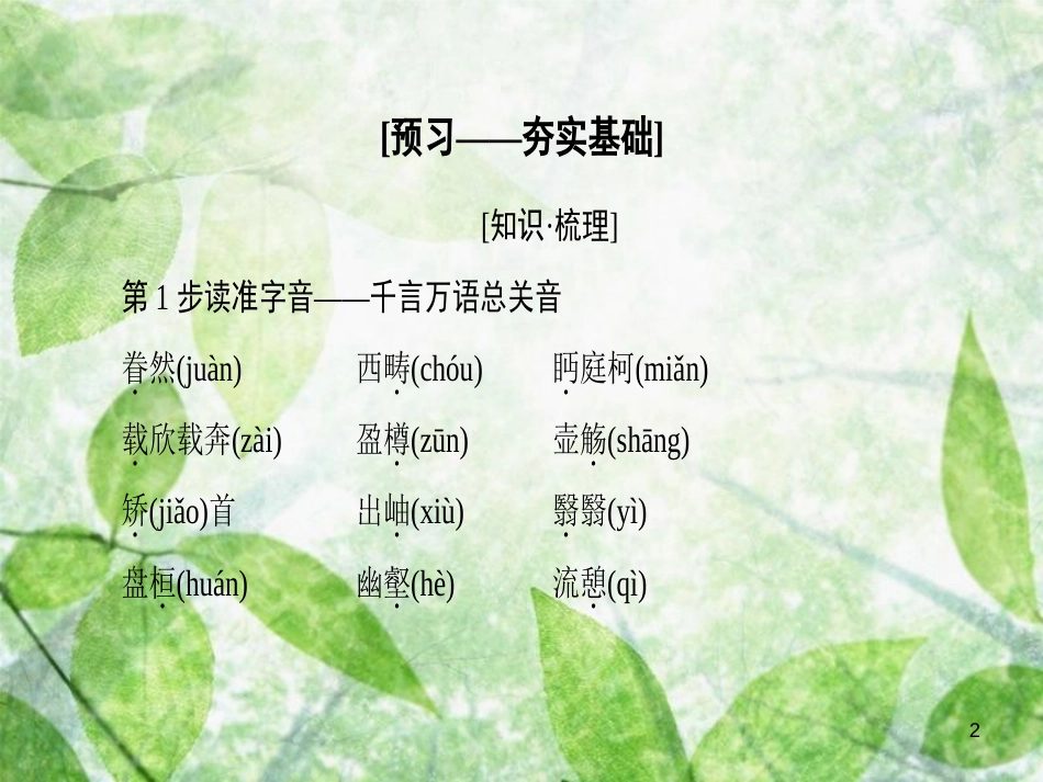 高中语文 第2单元 4 归去来兮辞 并序优质课件 新人教版必修5_第2页