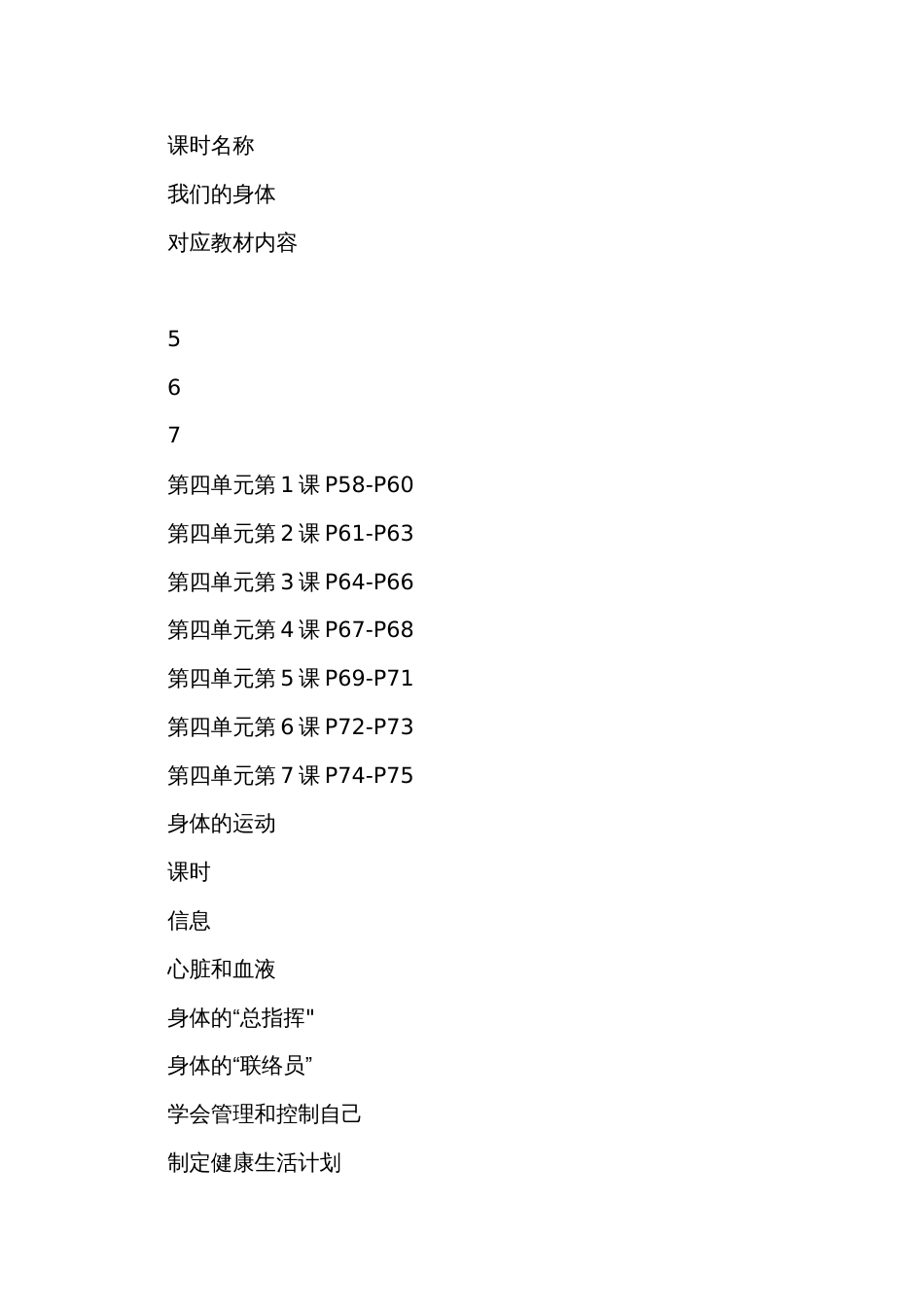 第四单元健康生活（作业设计）教科版科学五年级上册_第2页