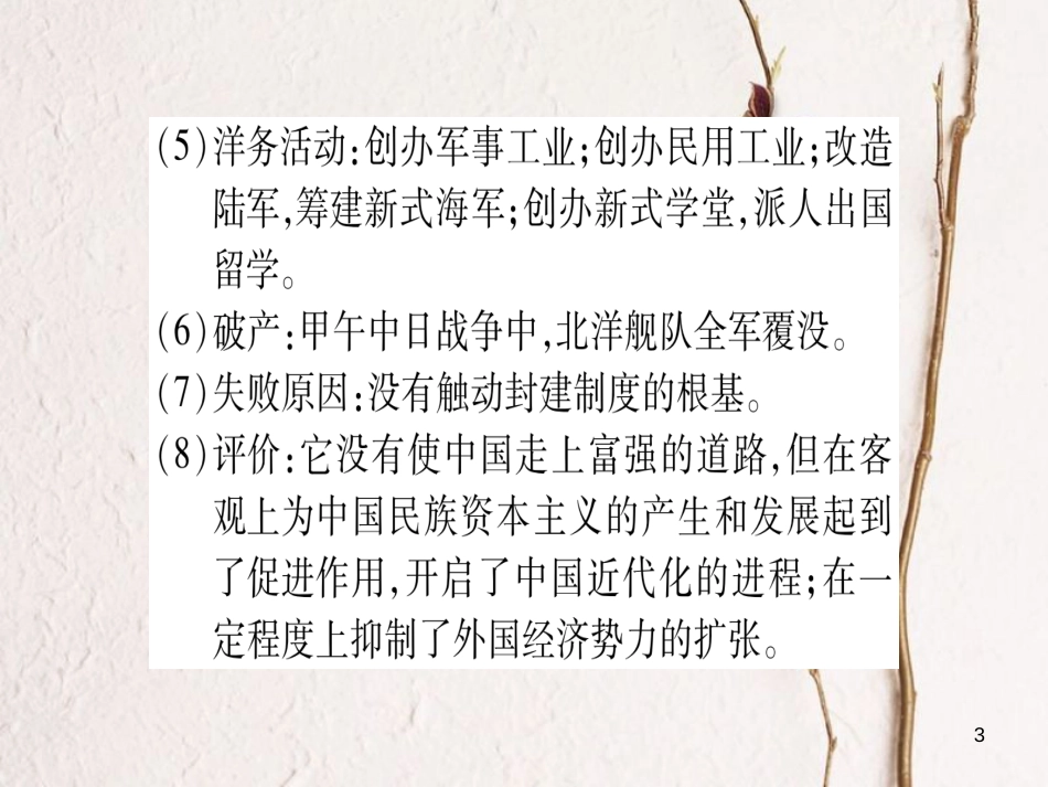 （桂林专用）中考历史总复习 第二篇 知能综合提升 专题二 中国近代化的探索课件 岳麓版_第3页