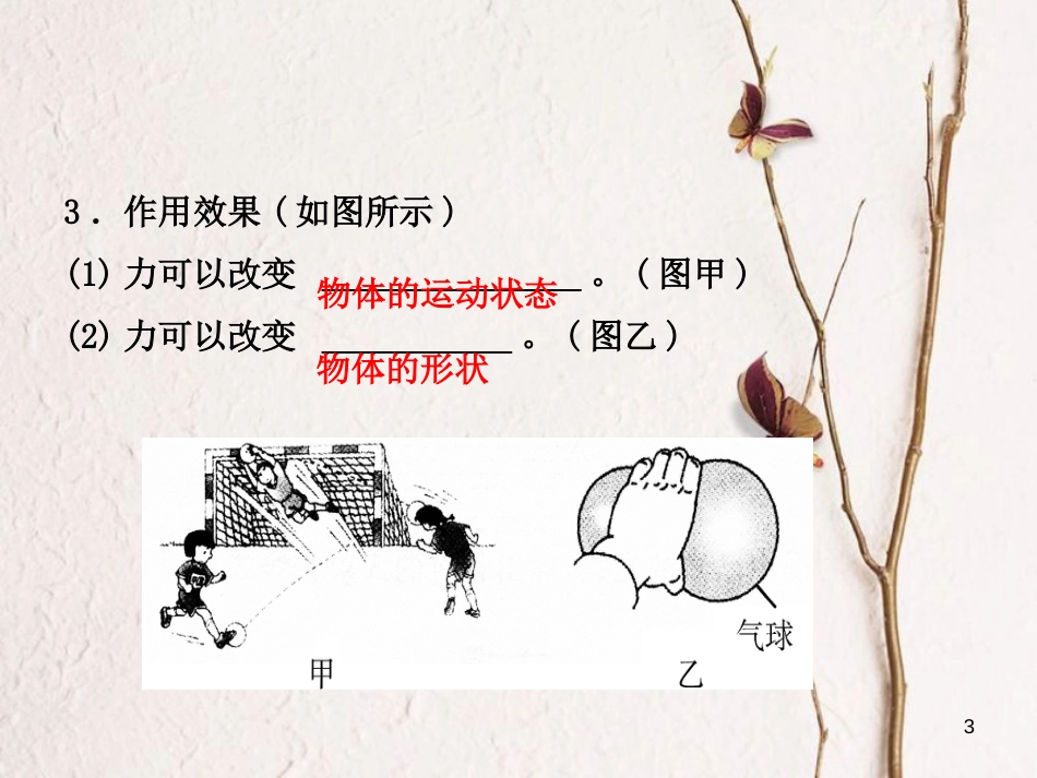 （菏泽专版）中考物理 八年级 第七章 力课件_第3页