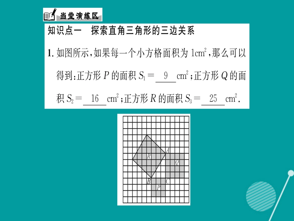 八年级数学上册 14.1.1 勾股定理（第1课时）课件 （新版）华东师大版_第3页