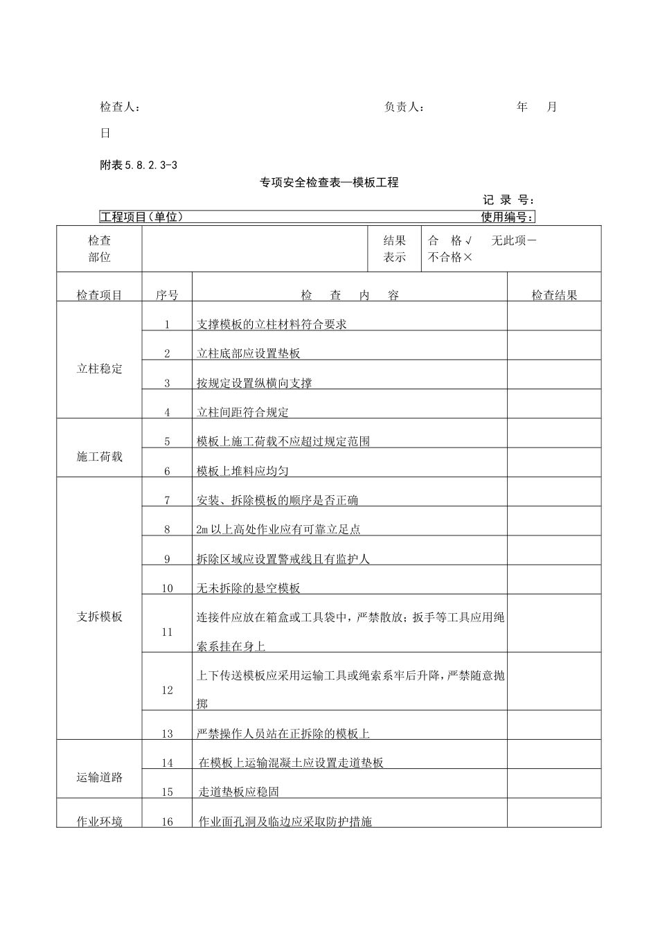 专项安全检查表[共12页]_第3页