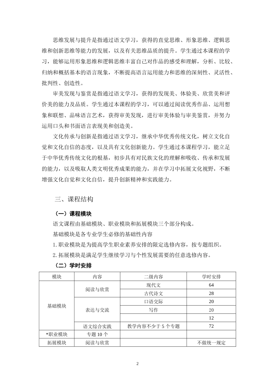 中职语文课程标准[共14页]_第2页