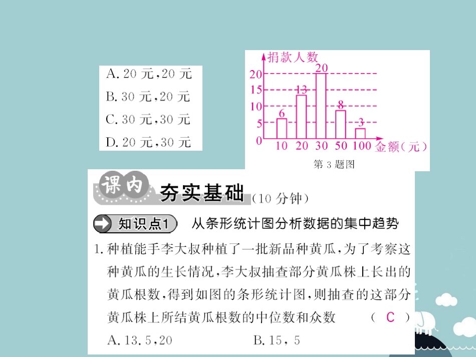 八年级数学上册 6.3 从统计图分析数据的集中趋势课件 （新版）北师大版[共7页]_第3页