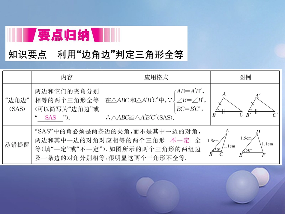 八级数学上册 . 第课时“边角边”（小册子）课件 （新版）新人教版_第2页