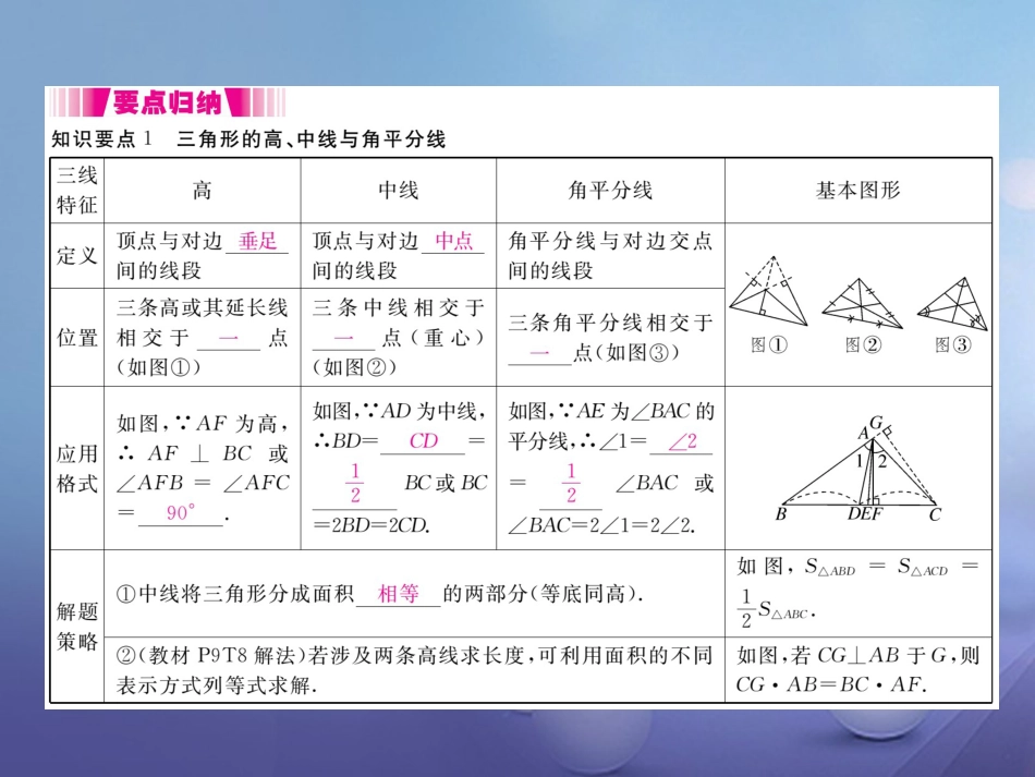 八级数学上册 .. 三角形的高、中线与角平分线 ..3 三角形的稳定性（小册子）课件 （新版）新人教版_第2页